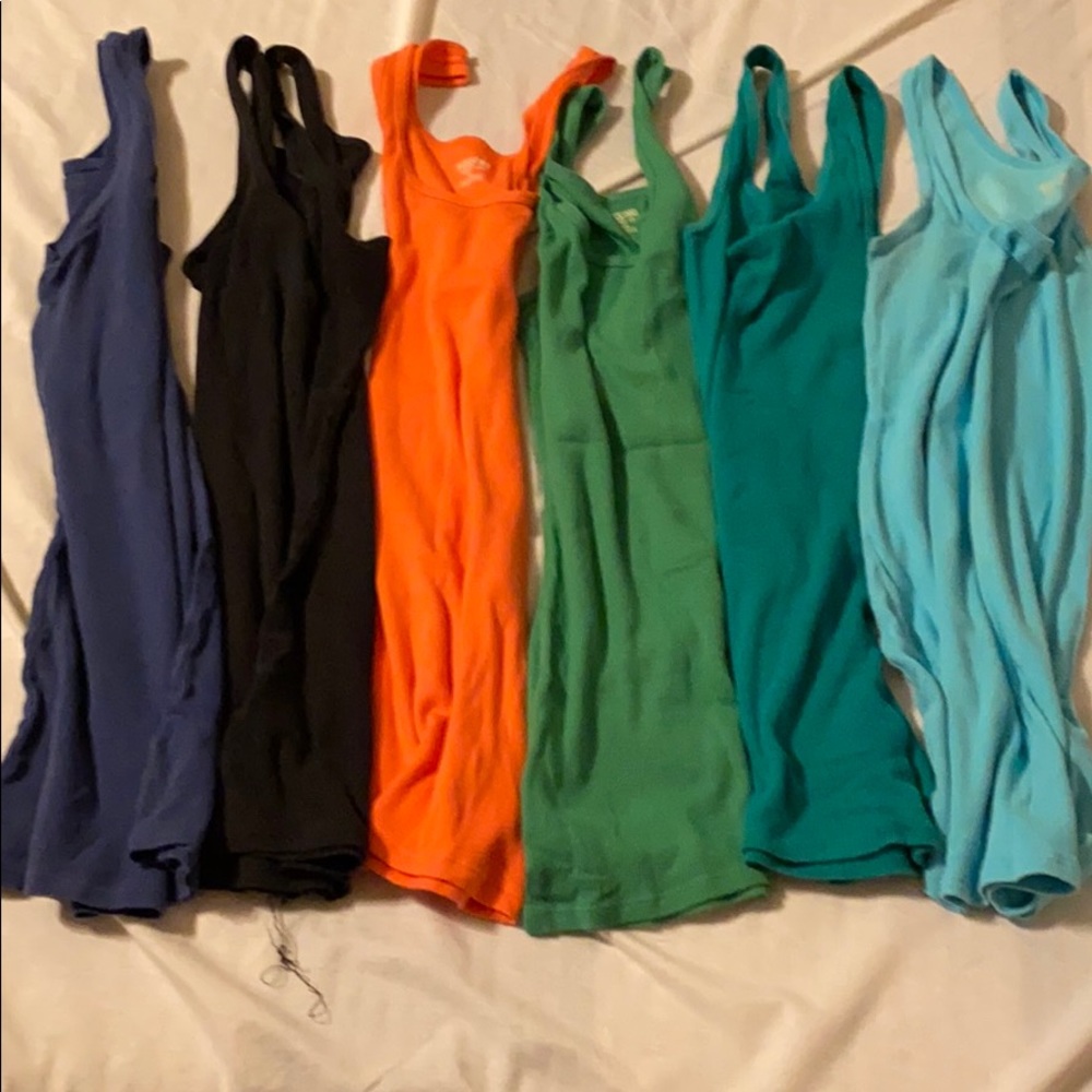 6 Missimo Ribbed Tank Tops